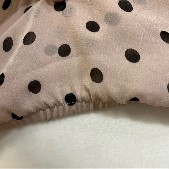 Express Fully Lined, Blush & Black Polka Dot Tank - Picture 3 of 7